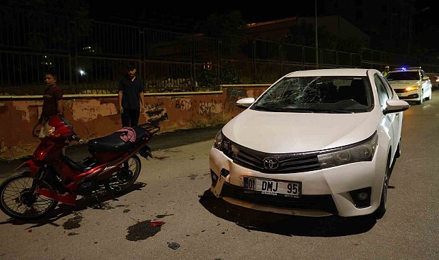 Kozan'da motosiklet ile otomobil çarpıştı: 2 yaralı