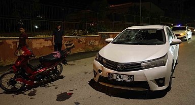 Kozan'da motosiklet ile otomobil çarpıştı: 2 yaralı