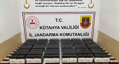 Kütahya'da 79 bin 940 adet bandrolsüz makaron ele geçirildi