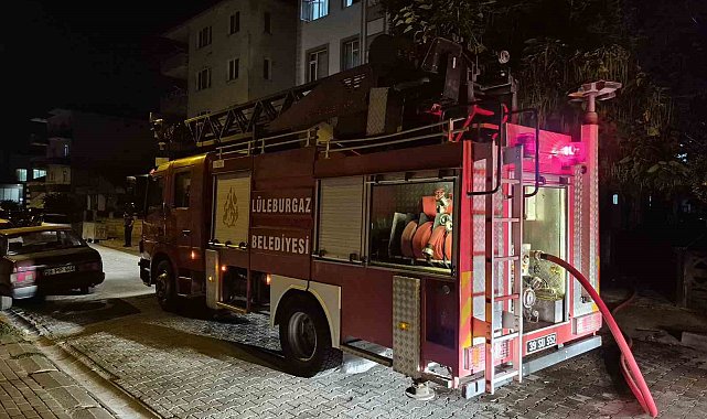Lüleburgaz'da tek katlı evde çıkan yangın söndürüldü