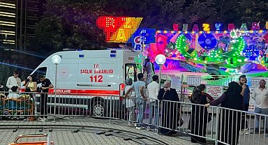 Lunaparktaki oyuncakta fenalaşan şahıs hastaneye kaldırıldı