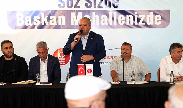 Mahalle sakinlerinin taleplerini dinledi