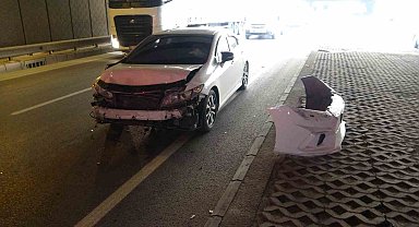 Malatya'da alt geçitte zincirleme kaza: 2 yaralı