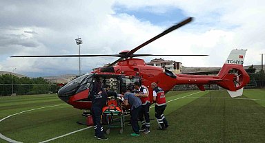 Malatya'da ambulans helikopter 72 yaşındaki hasta için havalandı