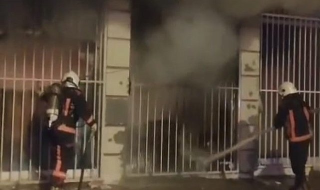 Malatya'da tekstil atölyesinde korkutan yangın