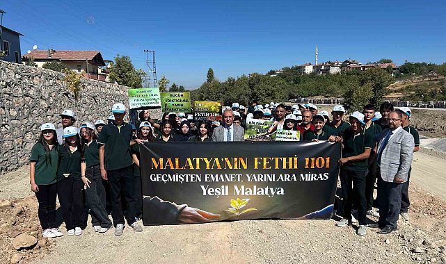 Malatya'nın Fethi'nin 924. yılında bin 101 fidan toprakla buluştu