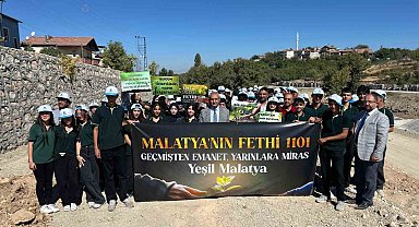 Malatya'nın Fethi'nin 924. yılında bin 101 fidan toprakla buluştu