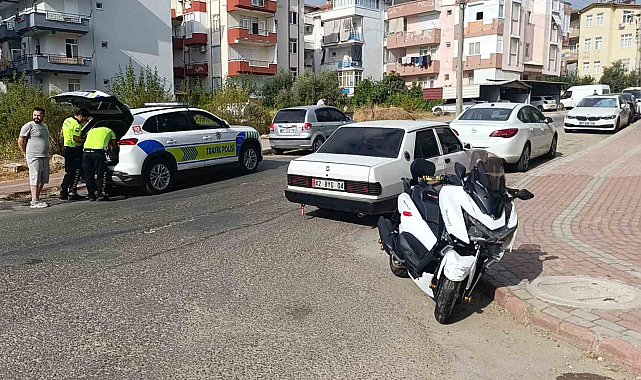 Manavgat'ta motorlu bisiklet ile otomobil çarpıştı: 1 yaralı