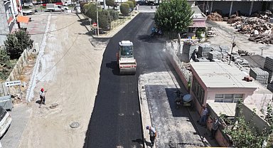 Manisa Ahmetli'ye sıcak asfalt çalışması
