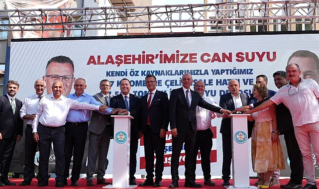 Manisa Alaşehir'in 20 yıllık su sorunu tarihe karıştı