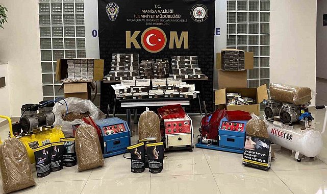 Manisa'da kaçak tütün operasyonu: 9 gözaltı