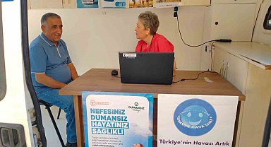 Manisa'da mobil sigara bırakma aracı sahaya indi