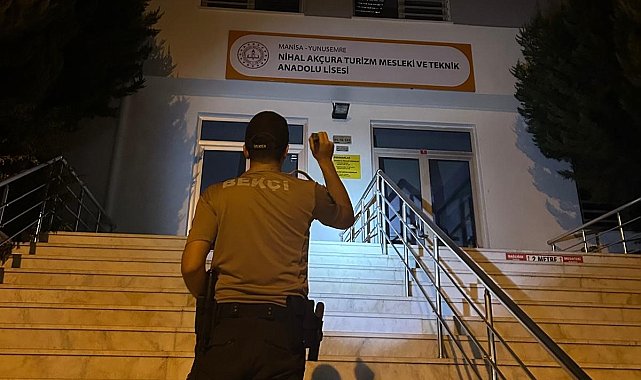 Manisa'da okul çevreleri gece boyunca denetlendi