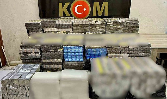 Mardin'de 15 bin paket kaçak sigara ele geçirildi
