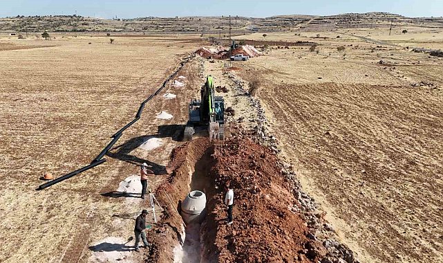 Mardin'de bir mahalle daha atık su altyapısına kavuştu