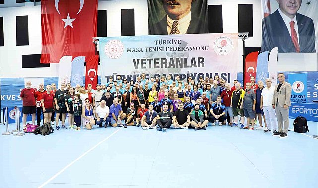 Masa Tenisi Veteranlar Türkiye Şampiyonası sona erdi