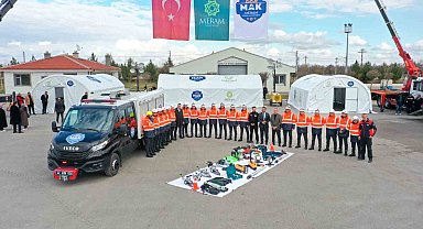 Meram Arama Kurtarma ekibi eğitimde