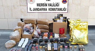 Mersin'de kaçak makaron operasyonu