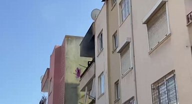 Mersin'de kiracı evi ateş verdi, mahalleli tepki gösterdi