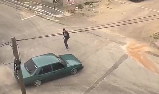 Merzifon'da sokakta otomobiliyle drift atan sürücüye 46 bin TL ceza