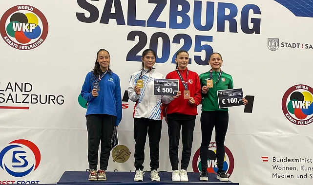 Milli karateci Avusturya'dan gümüş madalyayla döndü