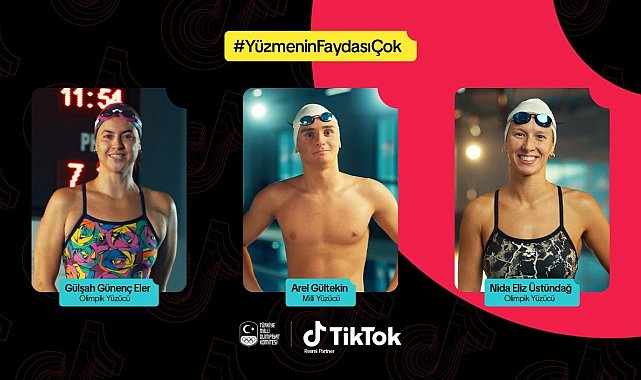 Milli yüzücülerimiz yüzmenin faydalarını TikTok'ta anlatıyor, gençlere ilham veriyor