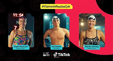 Milli yüzücülerimiz yüzmenin faydalarını TikTok'ta anlatıyor, gençlere ilham veriyor