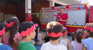 Minikler yangın güvenliğiyle ilgili bilinçlendi
