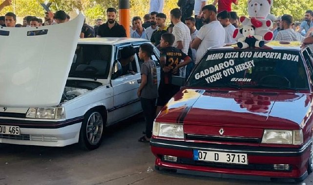 Modifiye araç tutkunları Suriye sınırında buluştu