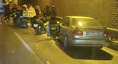 Motosiklet ve otomobil çarpıştı: 1 yaralı