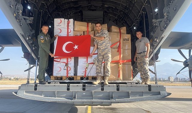 MSB: "İnsani yardım malzemeleri Afganistan'a ulaştırılmak amacıyla, Hava Kuvvetlerimize ait uçak ile yola çıktı"