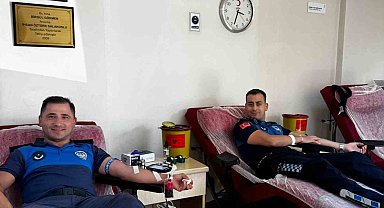Muğla'da Zabıta Haftası kapsamında Kızılay'a kan bağışı