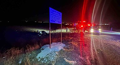 Muratlı'da korkutan kaza: Bir araç alev aldı