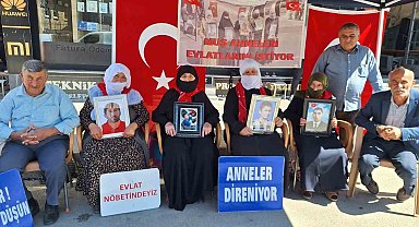 Muş'ta annelerin evlat nöbeti devam ediyor