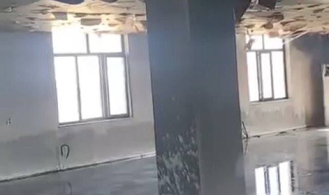 Muş'ta taziye evinde yangın çıktı