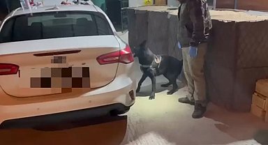 Narkotik dedektör köpeği aracın döşemesine gizlenmiş uyuşturucu buldu: 3 gözaltı