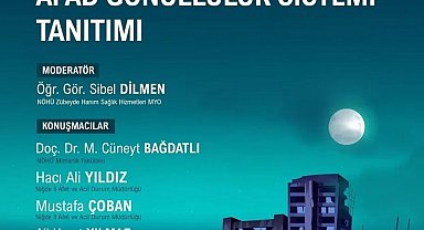 NÖHÜ'de afet farkındalık paneli düzenlenecek