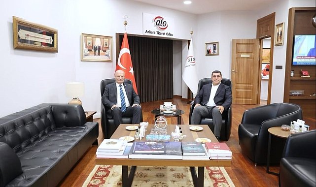Nurettin Açıkalın'dan ATO Başkanı Baran'a ziyaret