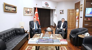 Nurettin Açıkalın'dan ATO Başkanı Baran'a ziyaret