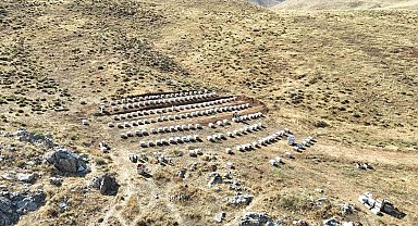 Nurhak'ın Tahtalı Yaylası'nda bal sağımı