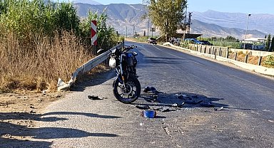 Ödemiş'te kamyonet ile motosiklet çarpıştı: 1 ağır yaralı