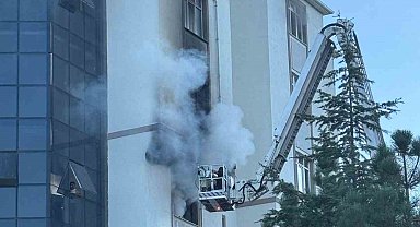 Öğrenci yurdunda yangın paniği