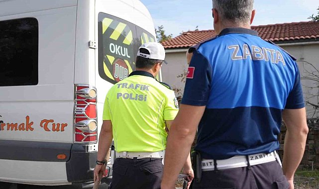 Öğrencilerin güvenli seyahat etmesi için zabıta ve polis teyakkuza geçti