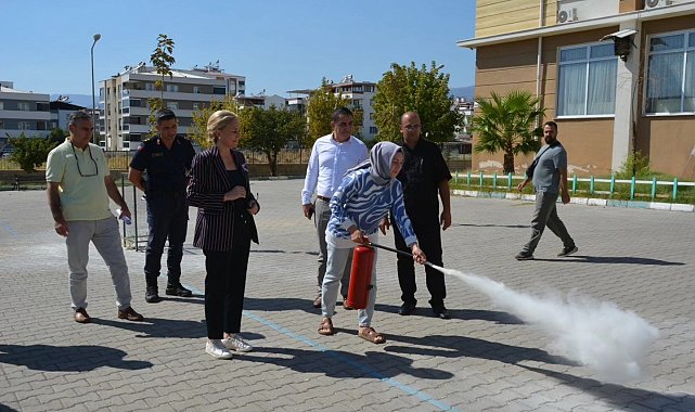 Okul aşçılarına yangın farkındalık eğitimi verildi