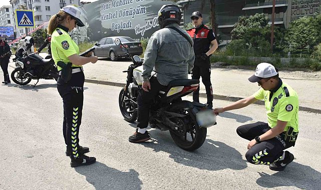 Ordu'da 17 bine yakın araç ve sürücüsü denetledi