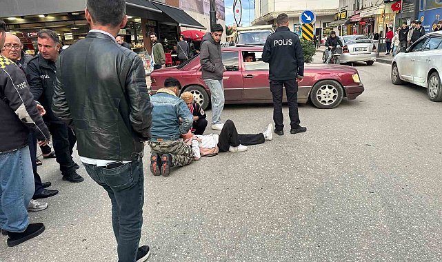 Ordu'da aracın çarptığı bisikletli çocuk yaralandı: Kaza anı kamerada