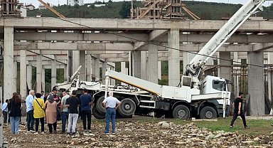 Ordu'da inşaatta beton mikseri devrildi: 1 ölü