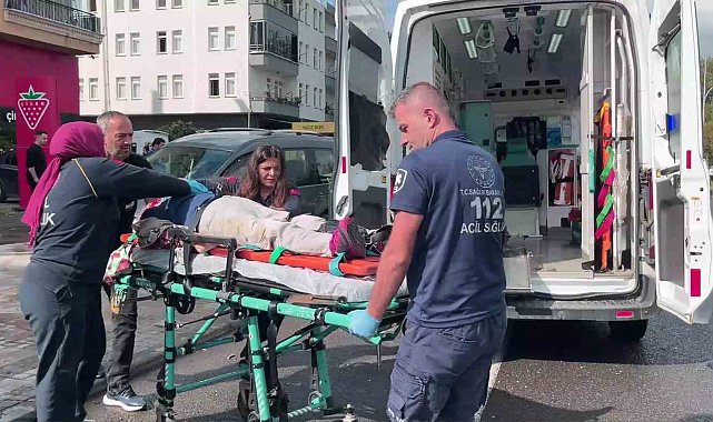 Ordu'da kaldırımda bekleyen yaşlı kadına hafif ticari araç çarptı