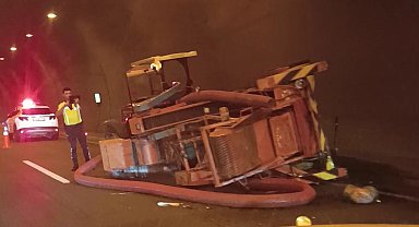 Ordu'da tünelde patoz kazası: Sürücü yaralandı