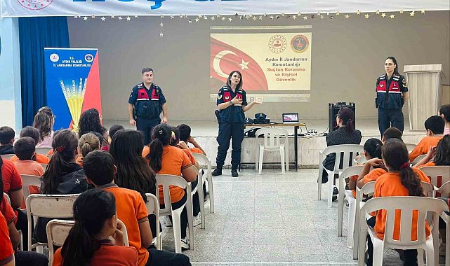 Ortaokul öğrencilerine bir ders de jandarmadan